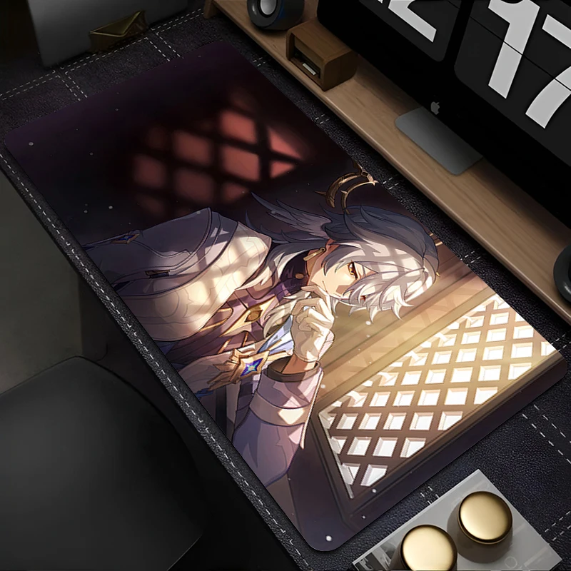 Sunday Honkai Star Rail Mauspad PC XXL Tastatur Teppich Laptop Star Gaming Mousepad Computer Anime Gamer Schrank Schreibtisch Mauspad