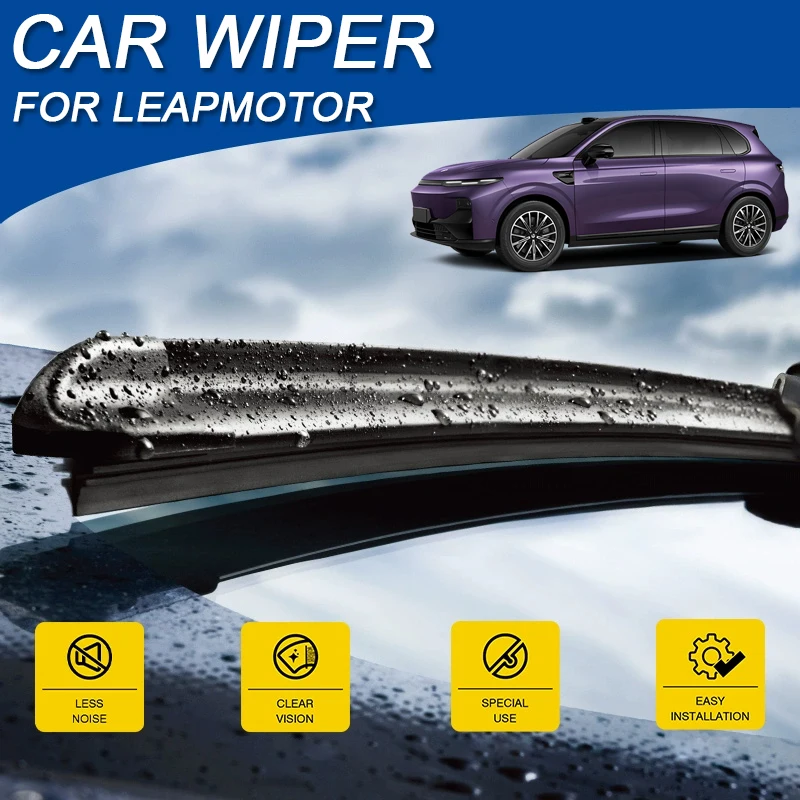 

2PCS Car Blade Windshield Rubber Wiper For LEAPMOTOR B10 C01 C10 C11 C16 T03 2022-2026 Cleaning Protect Auto External Accessory