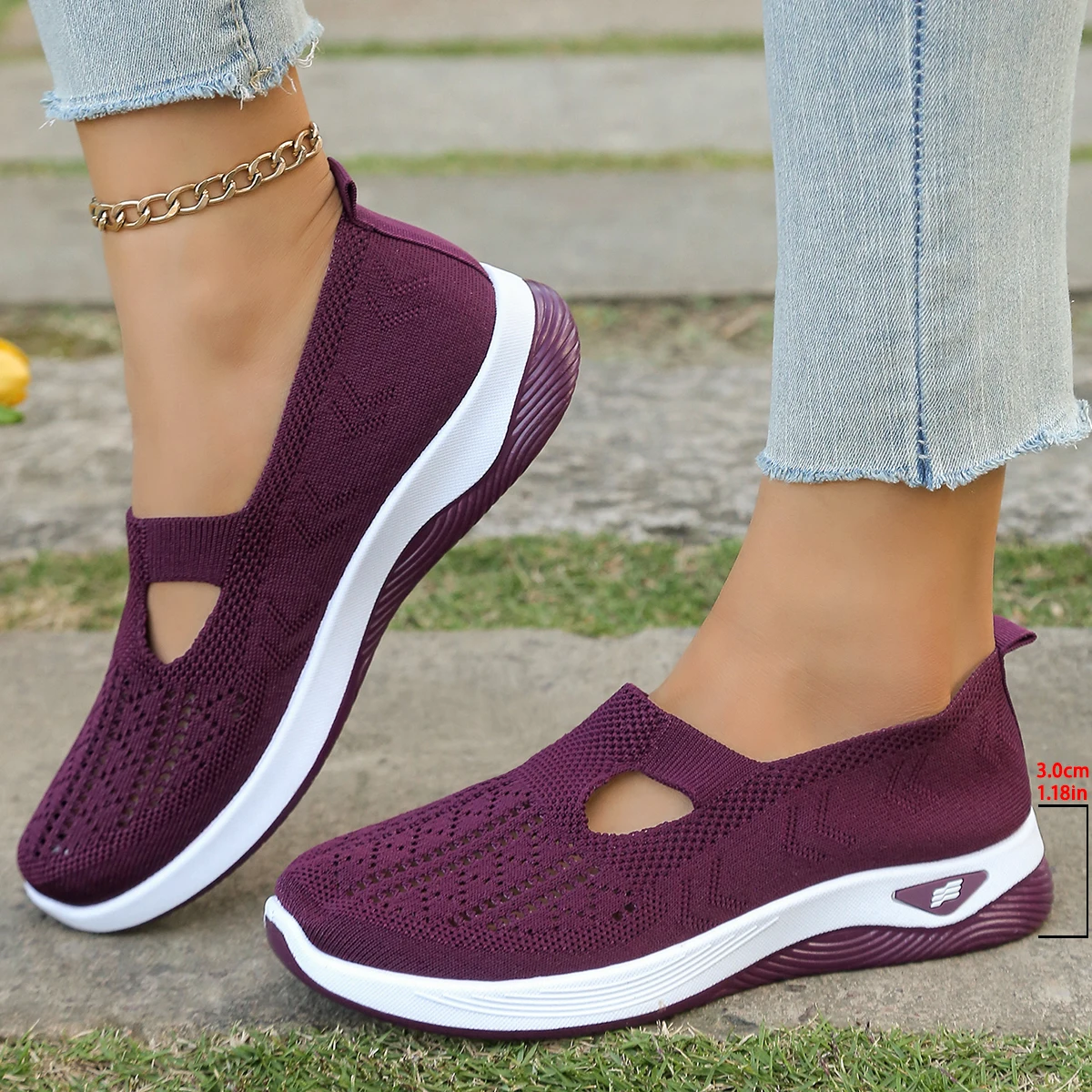 women's summer shoes , simple, Solid color series of mom shoes sale shoes casual sneaker with free shipping image 6