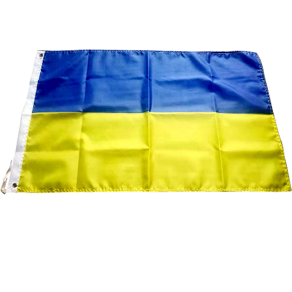 Bandera de ucrania de poliéster grande, bandera nacional de ucrania, decoración del hogar, 90x150cm, 60x90cm, 40x60cm, 15x21cm