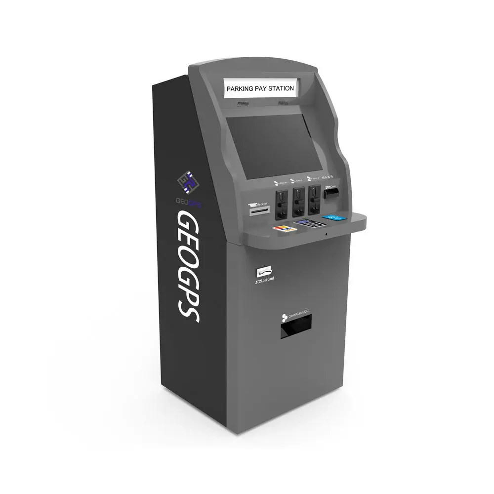 Auto Payment Station All in One Machine With bar Code Scanner and Ticket Scanner and QR Pay