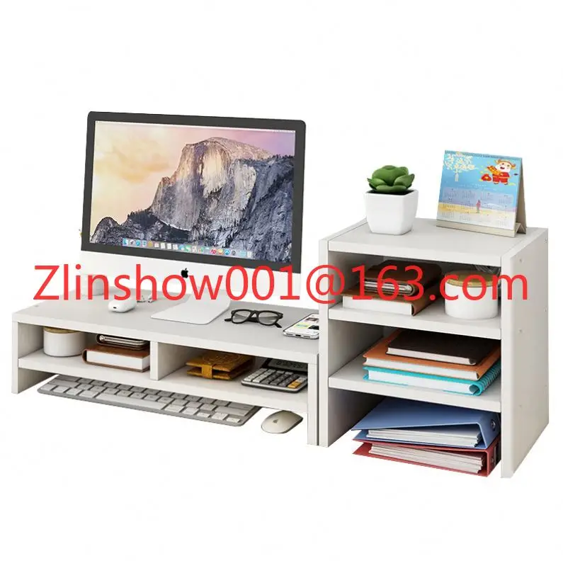 Discount Raised Rack Base Storage Ergonomic Cheap Computer Desks Laptop Stand for Sale