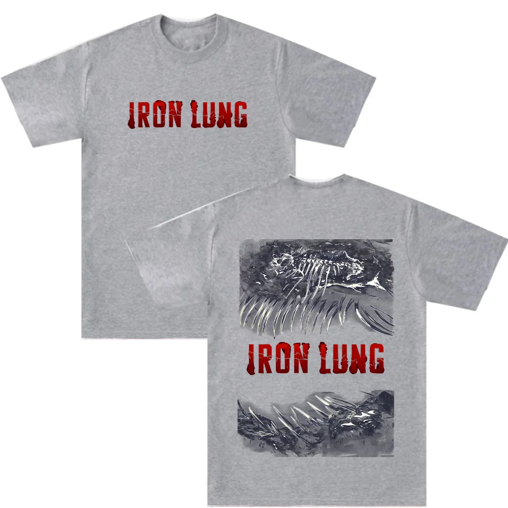 Iron Lung Movie Graphic T Shirts Trending Tee Shirt for Couple Summer Y2K Retro Print Tees Women Men Cotton Crewneck Comfort Top