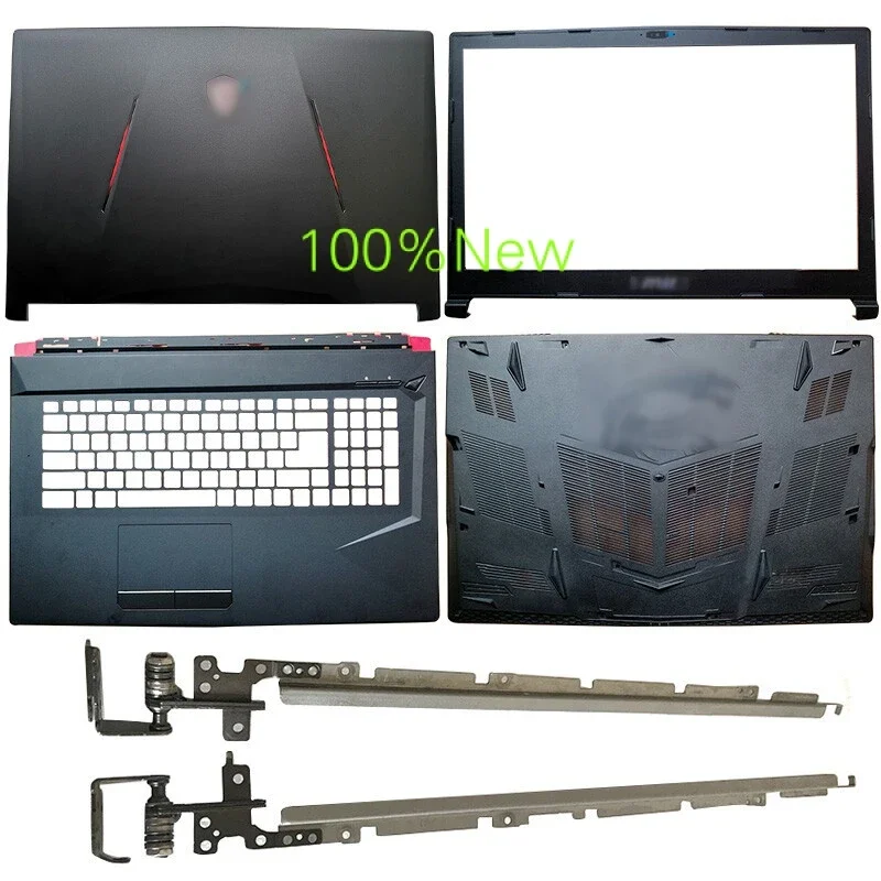 New for MSI gl73 MS-17C5 MS-17C6 LCD back cover bezel palmrest bottom hinges (LR)