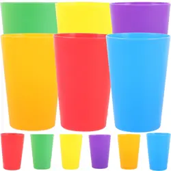 12pcs Mouthwash Cup Toothbrush Cup Plastic Water Glass Drinking Cup Coffee Cup Toothbrush Clean Tool Drinking Kid Toy Water Mug