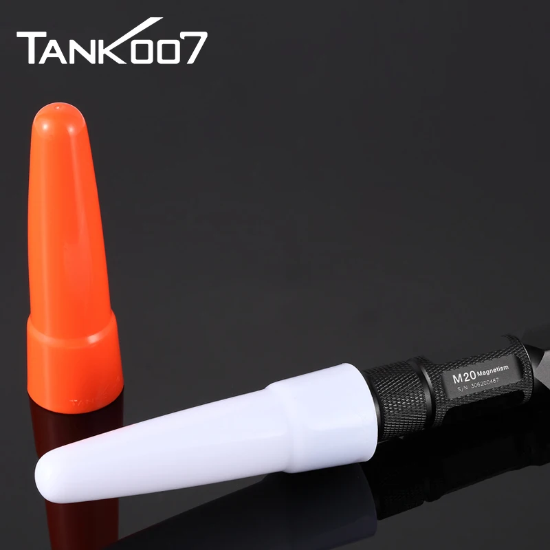 

TANK007 Flashlight Diffuser 15mm 22mm 32mm White Orange Cover for Soften Light & Adjust Color