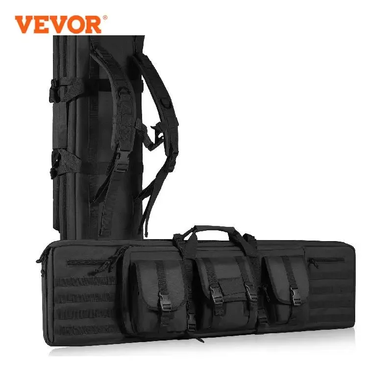 VEVOR Rifle Bag 36/42 inch Tactical Double Long Gun Bag Soft Rifle Case with Lockable Zipper for Two 34