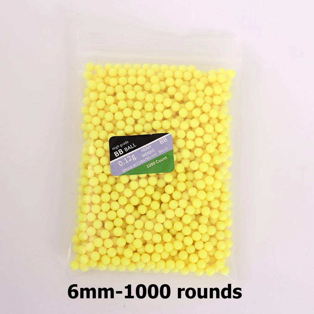 1000/2000/3000 rondes Airsoft BB's kogels 0.12g jacht schieten 6mm BB Strikeball geweer plastic ballen gele paintball