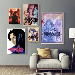 Vintage Anime Animation Cartoon Manga M-Monster Poster Poster Prints Wall Art Bar Living Room Home Decor Canvas Painting