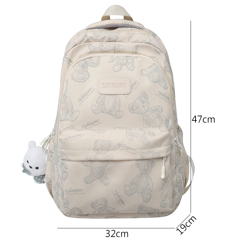 Fashion Big Student Laptop College Backpack Girls School Bag High Capacity Women Backpack Female Cute Leisure Travel Mochila