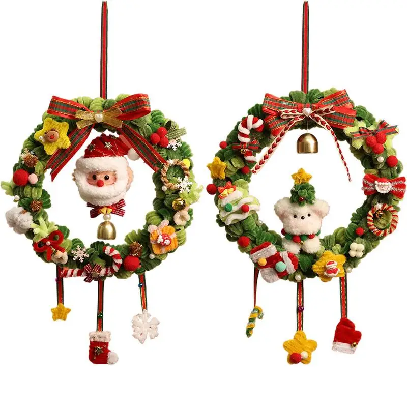 Christmas twist stick Wreath home Garland Pendant Christmas Tree Hanging ornaments Christmas Decor For window Front Door