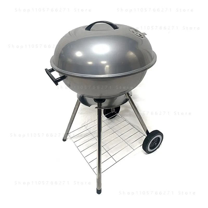 American Mobile Portable Stove with Wheels, Family Courtyard Outdoor Camping, Picnic, Braised Meat Grill, Stove