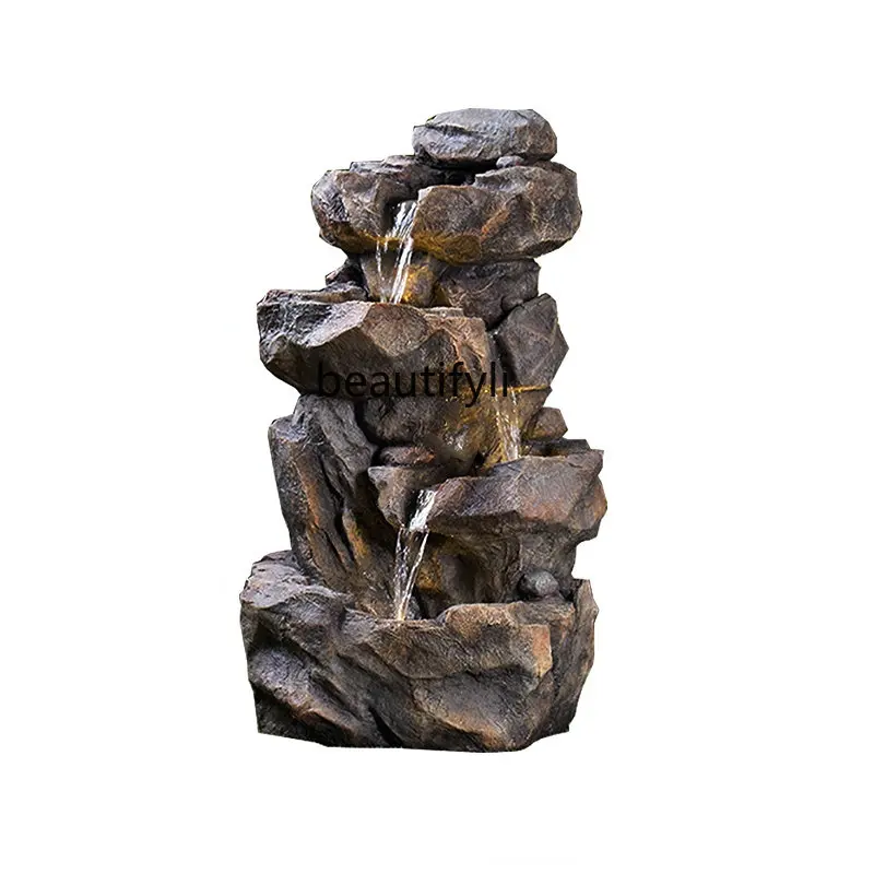 

Outdoor Balcony Garden Rockery Fountain Circulating Pool Floor Decoration decorative figurines fairy garden decoration