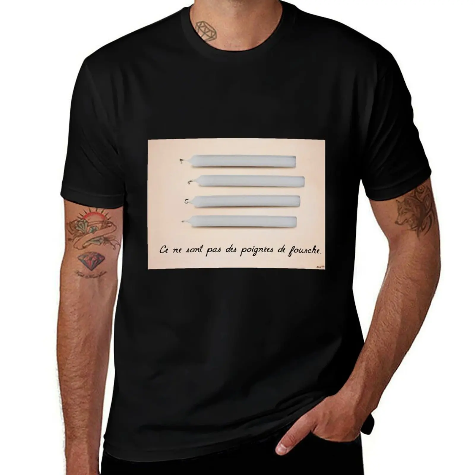 The Two Renés by Magritte T-Shirt t shirt man designer T-Shirt