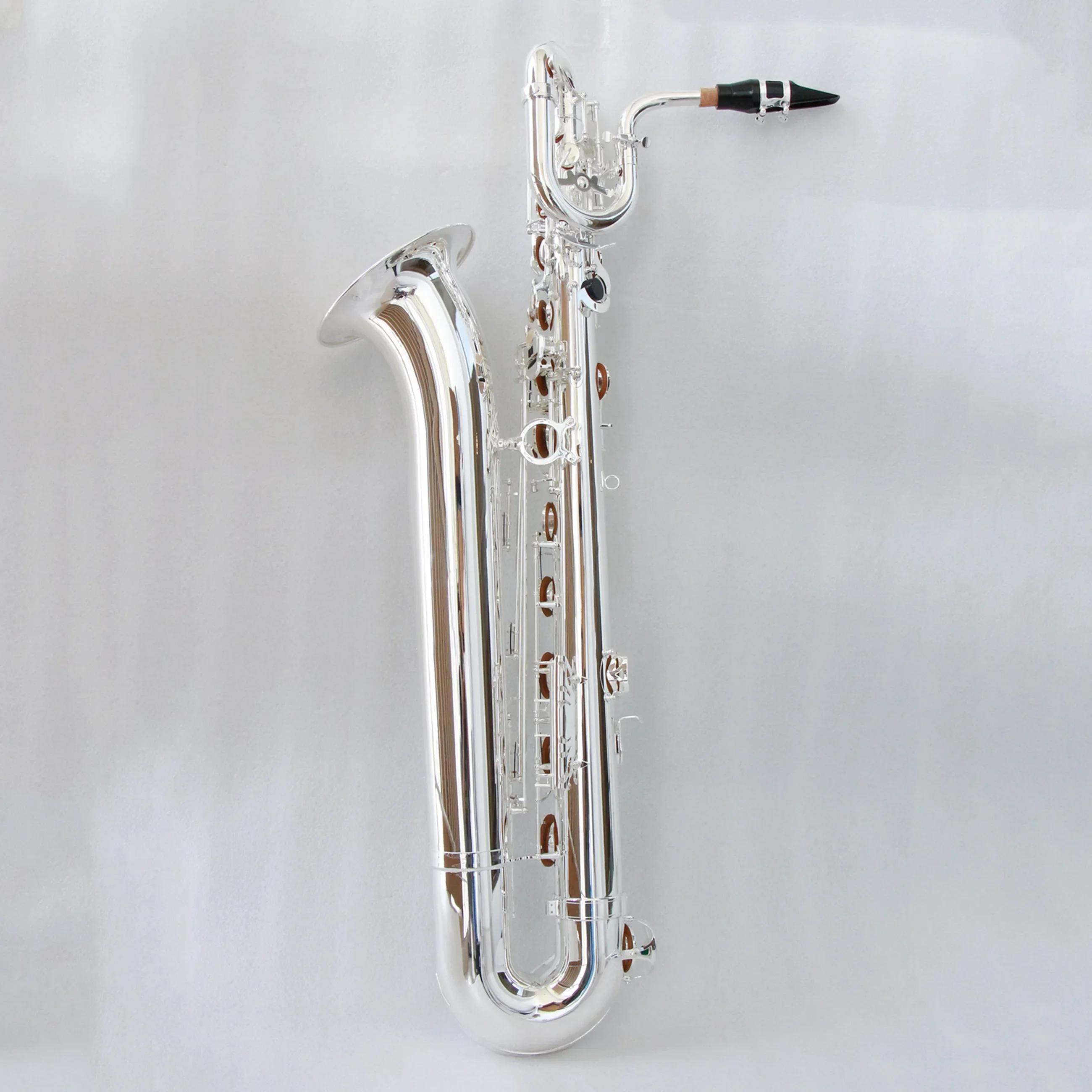 high end silver plated baritone saxophone customizable saxophone baritone