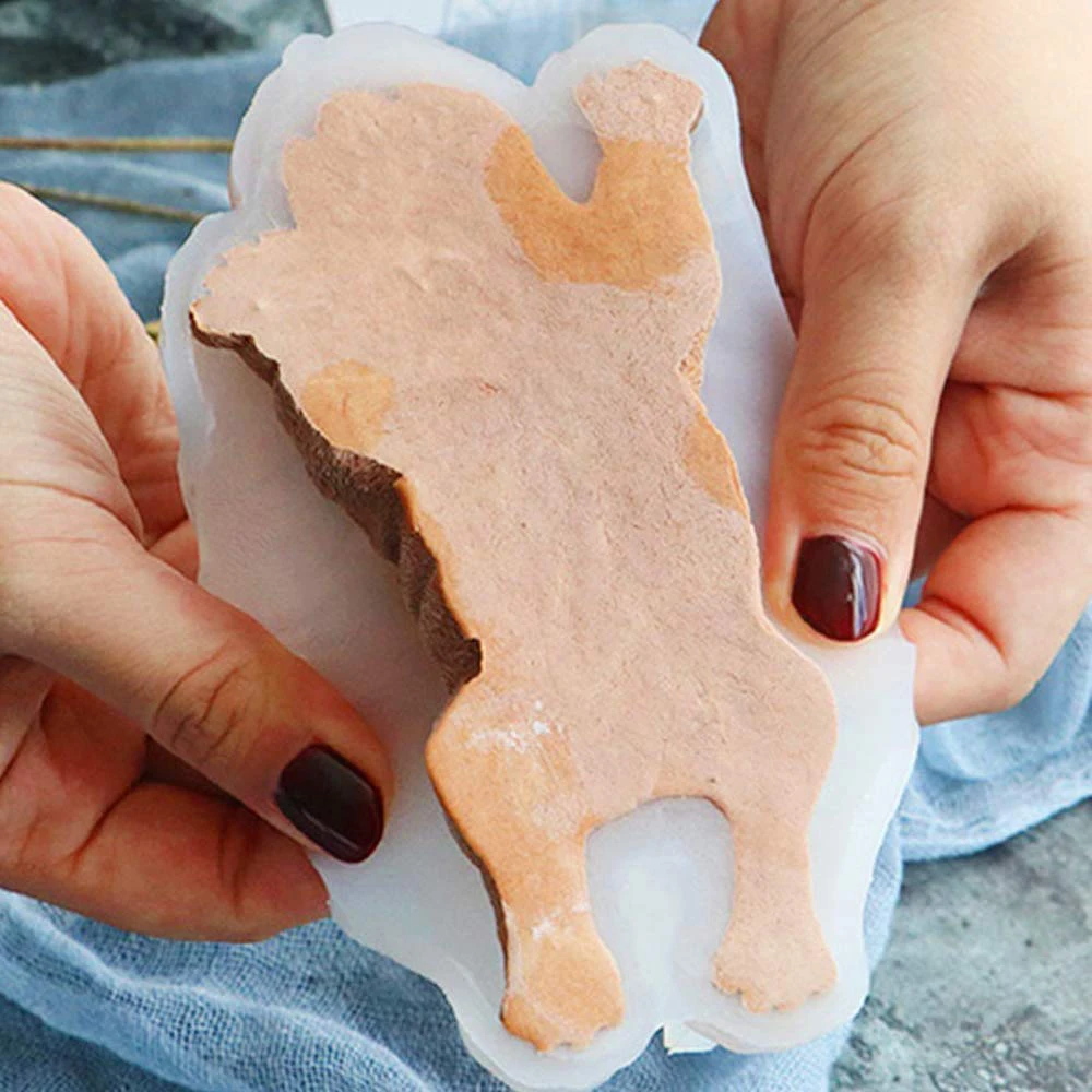 3D Shar Pei Dog Shape Silicone Mold, Cute Mousse Cake Mould, Candy, Ice Cream, Pudding Baking Decoration Tool, Kitchen Gadgets