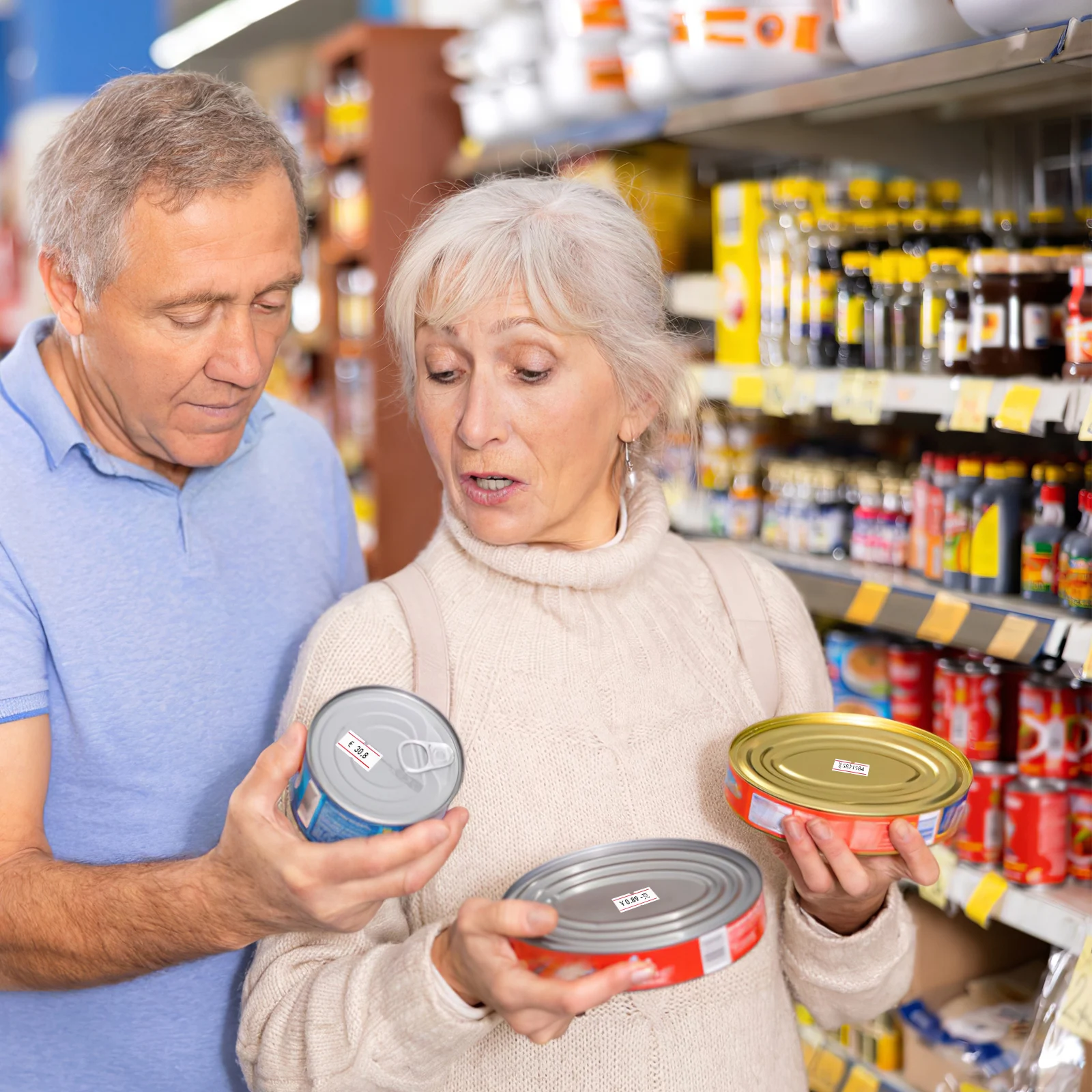 

10 Rolls Print Pricing Label Paper Adhesive Price Stickers for Retail Store Price Marker Labeler Sale Tags for Small Business