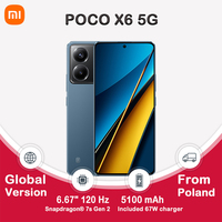 POCO X6 5G Global NFC Version Snapdragon 7s Gen 2 120Hz AMOLED Display 64MP Smartphone Camera With OIS 67W Charging