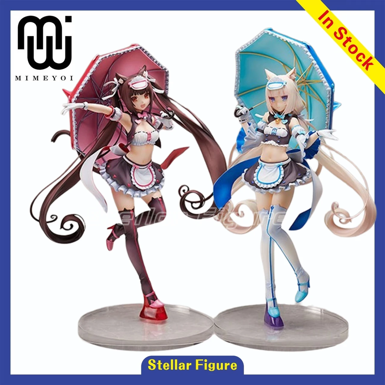 

【SF】В наличии HobbyMax Mimeyoi Cat Girl Paradise Vol.1 La Soleil Store Opened Chocola Vanilla 1/7 Scale Figures Model Collection