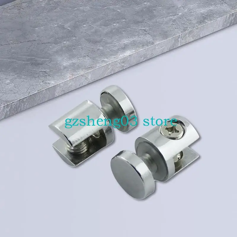 U75C 고정 클램프 10-12mm 두께 유리 조절 가능한 코너 브래킷 유리 지지대