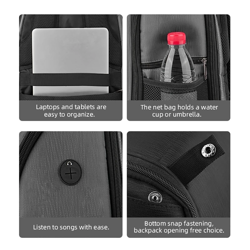 에어 3 배낭 운반 케이스 AVATA/FPV 448F 용 블랙 방수 배낭 안티 압력 드롭 통기성 경량