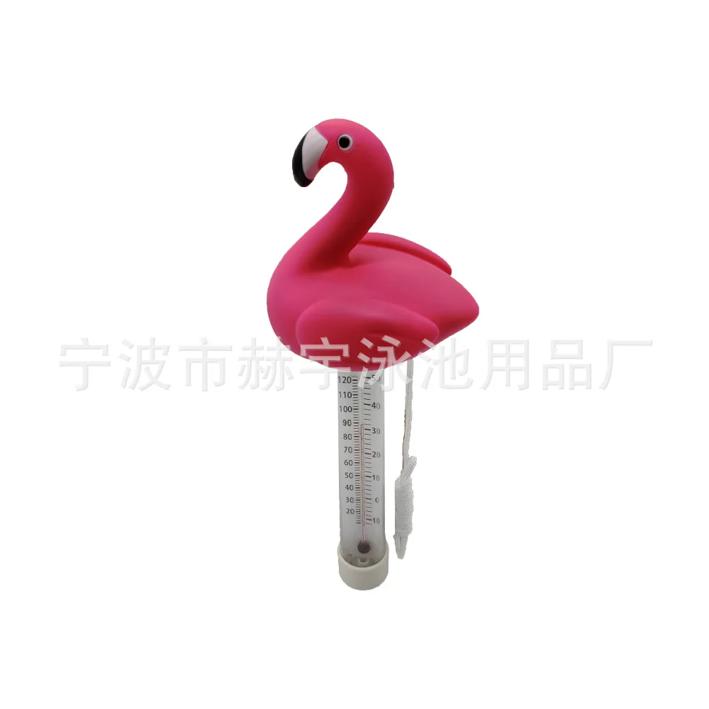 Flamingo Shaped Floating Pool Water Thermometer For Swimming Pool SPA Hot Tub Bath Water Temperature Measurement