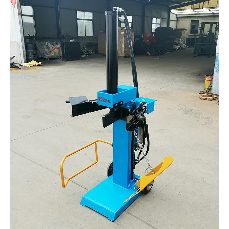 HYV10T-1050 Log Splitter Fire Wood Processor 10T Extended Type Spaccalegna Vertical Electric Log Splitter