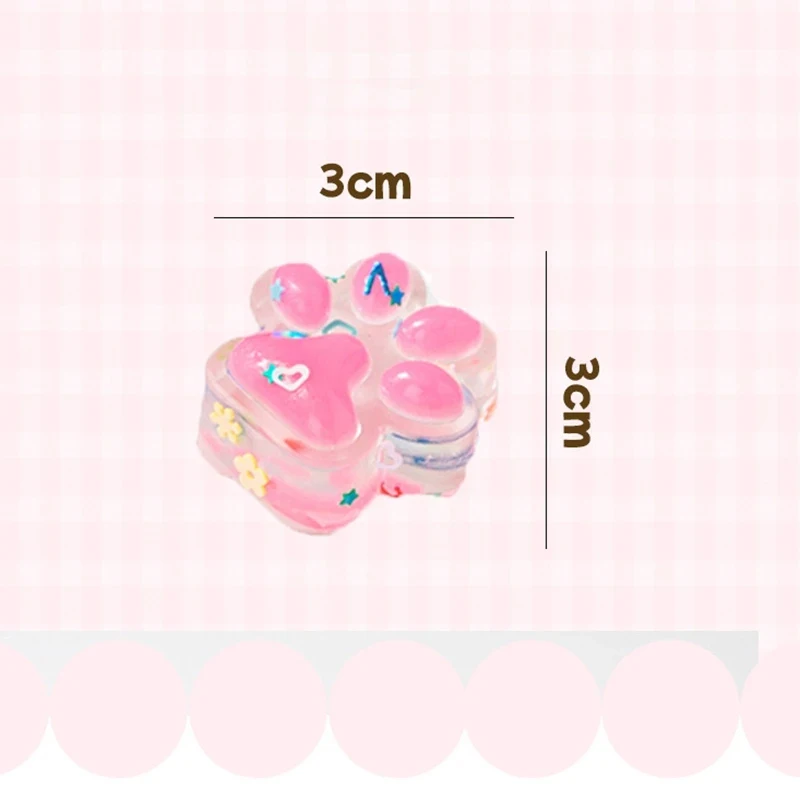 10Pcs Mini Cute Cat Claw Squishy Fidget Toys Plush Stress Relief Pinch Toys for Halloween Christmas Party Favors Goodie Bag image 6
