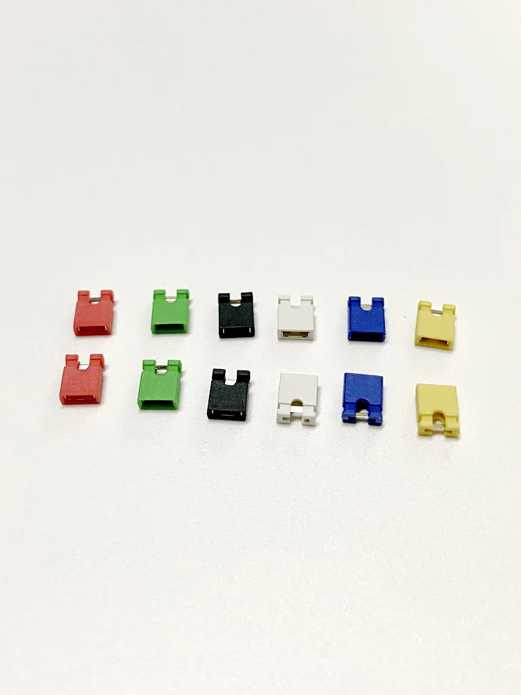 2.54mm Pitch Open Jumpers Cap Pin Header Short Circuit Connector Mainboard Jumpers 2-Way Short Terminal