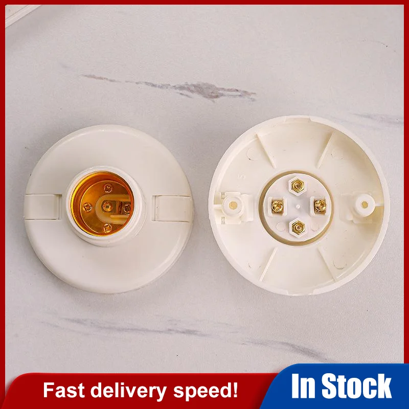 1/3/5PCS E27 Screw Cap Socket Light Bulb Holder For Ceiling Fan White Ceiling Light Lamp Bulb Fixing Base Stand