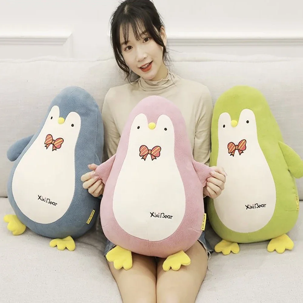 

24cm Cute Smile Three Color Penguin Plush Toy Super Soft Cuddly Pillow Sofa Doll Cushion Back Boys And Girls The Best Gift