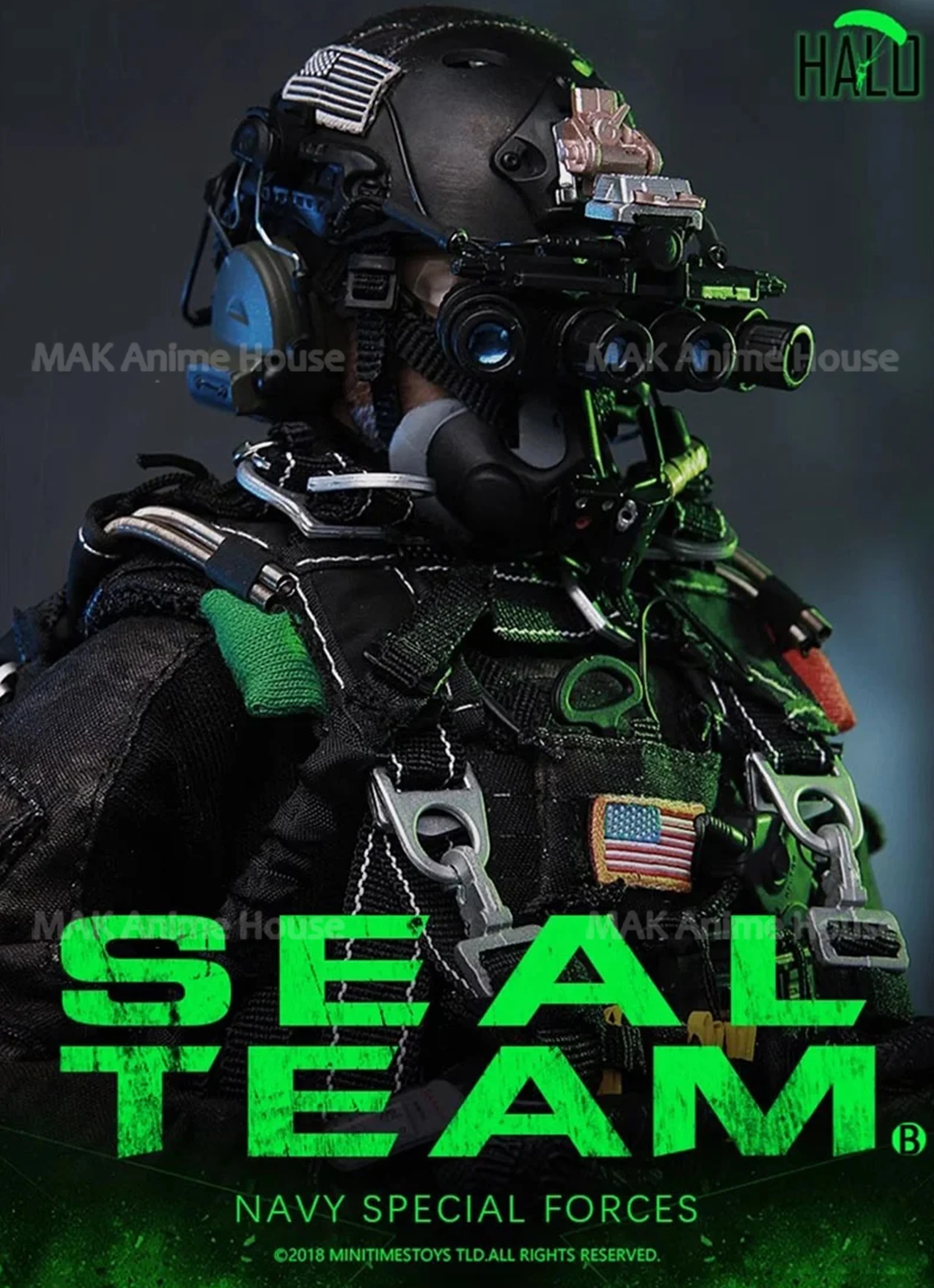 미니 타임즈 토이즈 M013 1/6 US SEAL 팀 해군 특수부대 헤일로 솔져 피규어 (강아지 포함 풀세트) 12인치 남성 액션 피규어