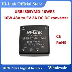 Hi-Link New URB4805YMD-10WR3 Small Size 10W 48V to 5V 2A DC DC Converter Isolated Power Supply Intelligent Module 91% Efficiency