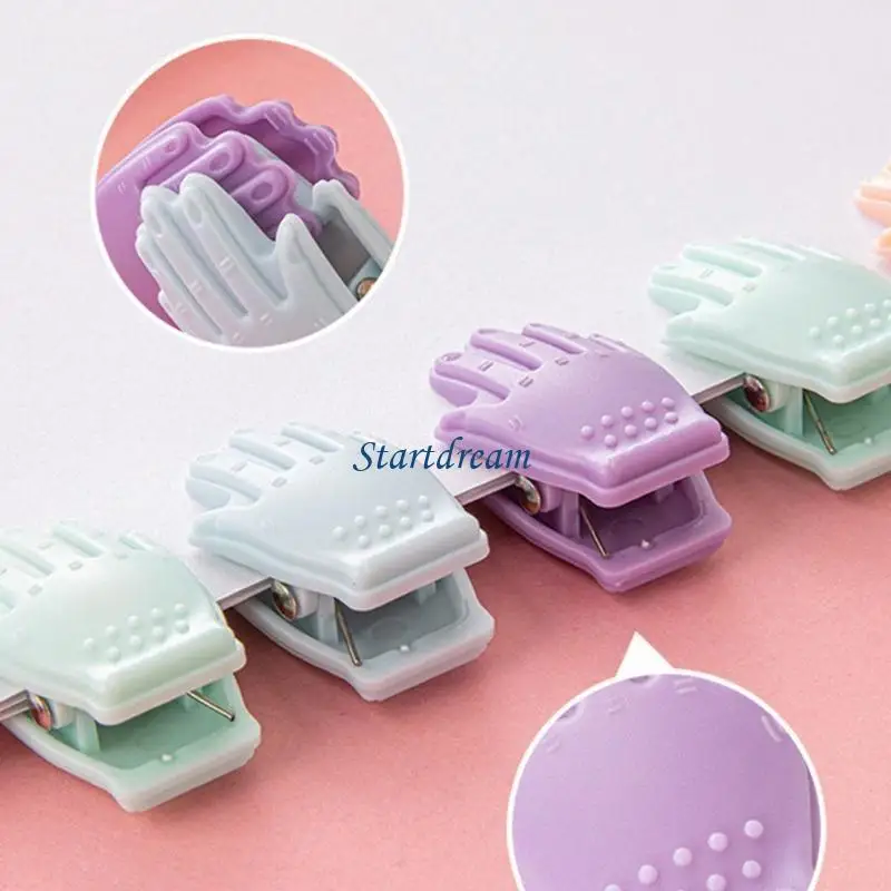 20Pieces Cartoon Paper File Clip Colorful Book Page Clip for Decorating Journal Planner Photo Album Scrapbooking Project K92C