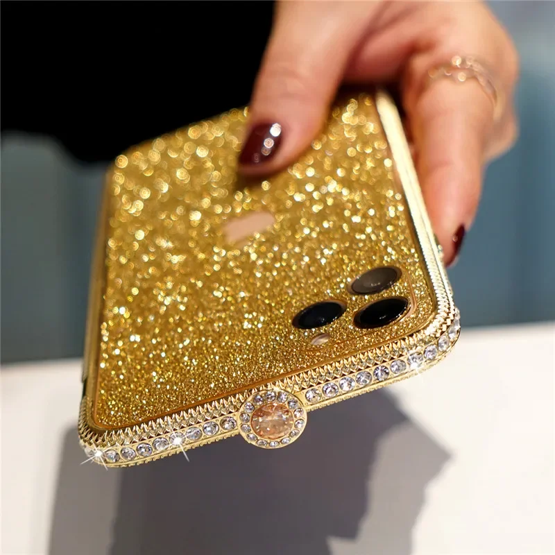Diamond Case For iPhone 11 Pro Max XS Max XR Case Crystal Glitter Bling Rhinestone Cover For iPhone 6 6s 7 8 Plus SE 2020 Funda
