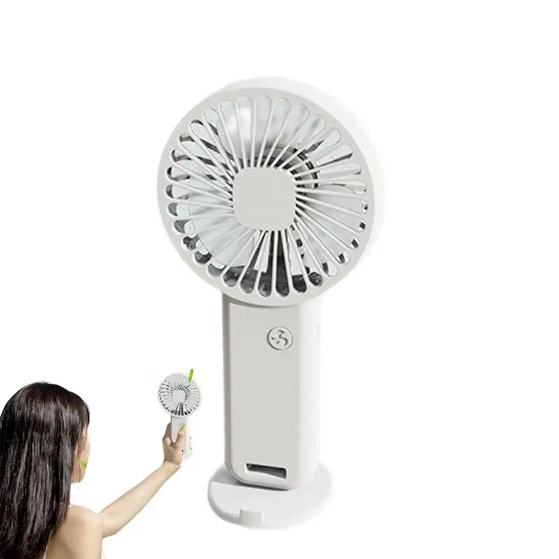 

Handheld Portable Fan 3 Speed Modes Silent Hand Fan Pocket Size Small Rechargeable Fan For Home Travel Camping Working Outdoor