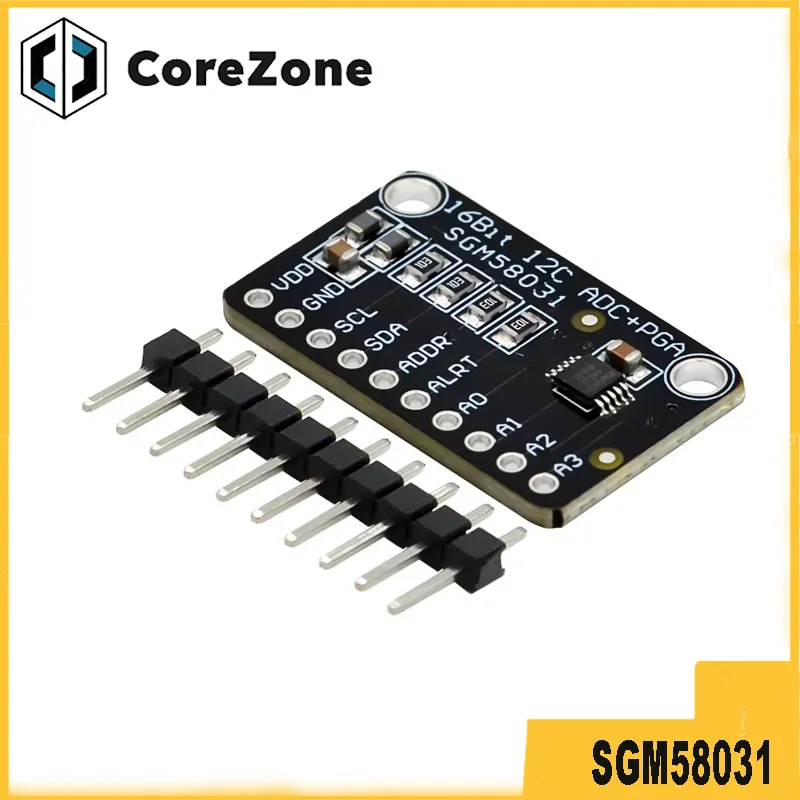 SGM58031 High Precision 16-bit I2C Module - 4 Channel Data Acquisition Converter for Arduino