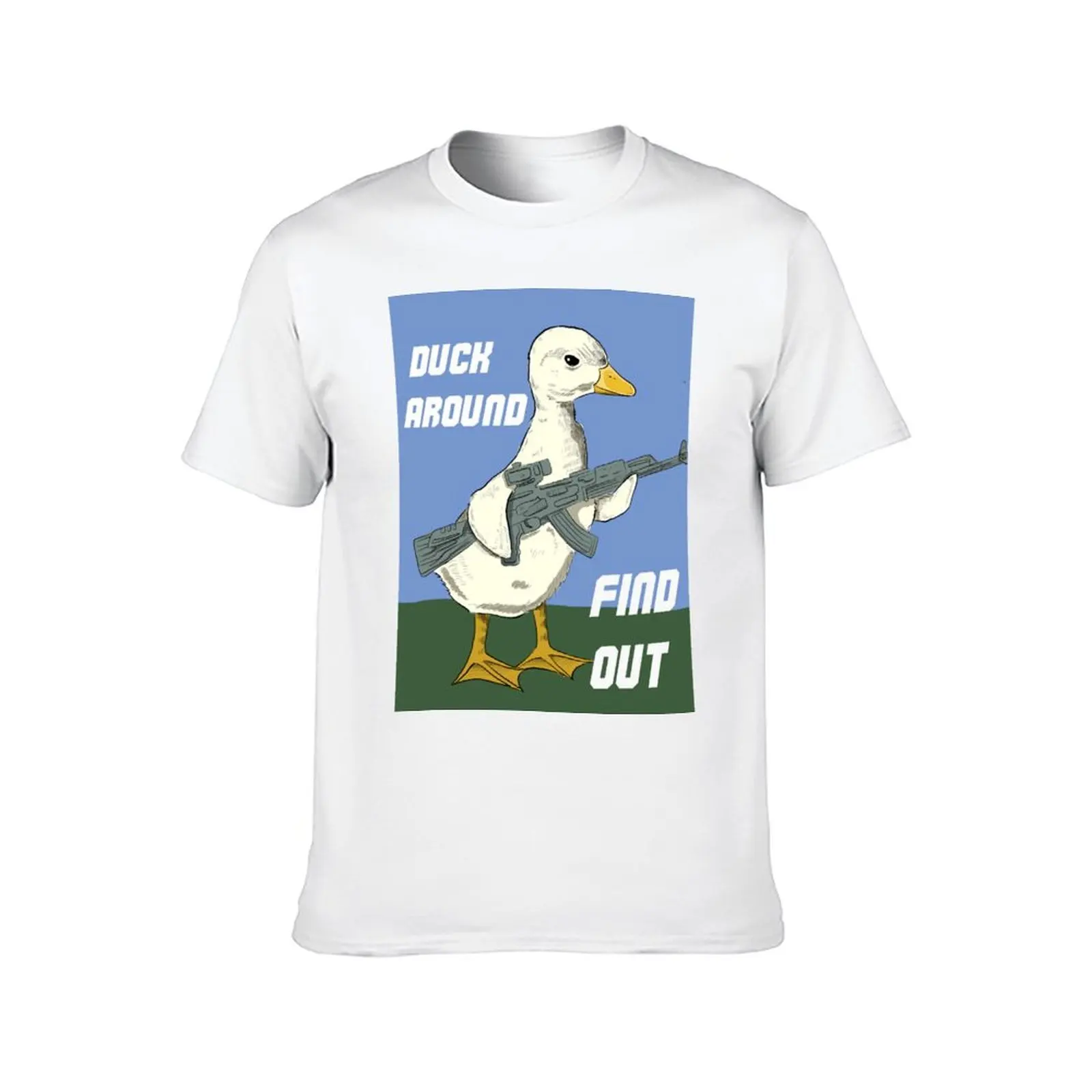 تي شيرت Duck Around Find Out تي شيرت رجالي قطن تي شيرت للرجال 100% قطن تي شيرت #2