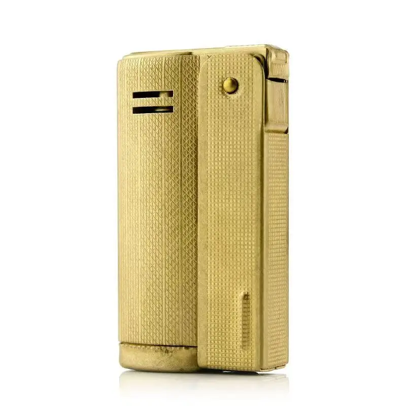 IMCO Gasoline Lighter Brass Material Windproof Retro Oil Liquid Men Cigarette Lighter Gift 58*31*12mm 38g