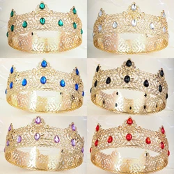 Baroque Rhinestone Alloy Crown Elegant Noble Royal Hair Bands Festive Party Jewelry Hair Accessories As a Gift