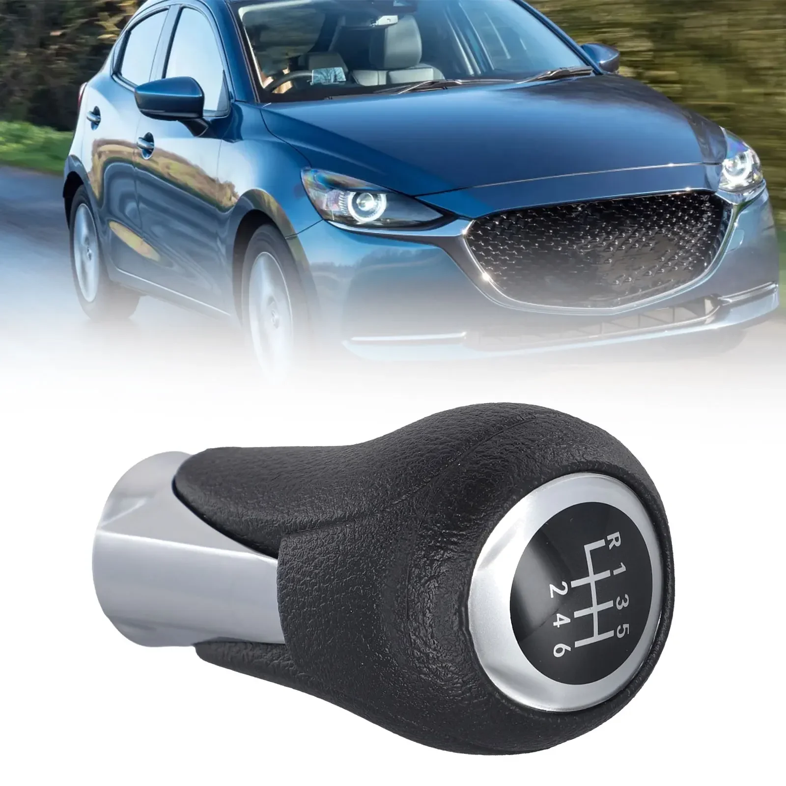ناقل الحركة اليدوي الجلود والعتاد التحول المقبض لمازدا 2 3 6 ل CX-3 ل CX-5 الداخلية اكسسوارات مقبض ناقل حركة السيارة