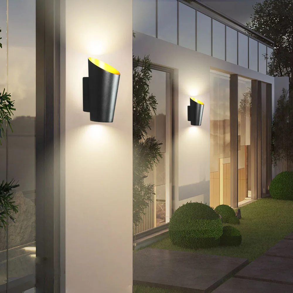 Imagem -02 - Lâmpada de Parede Led de Alumínio para Interior e Exterior Iluminação Moderna para Quarto Cabeceira Sala de Estar Escadas Jardim Ip65 10w