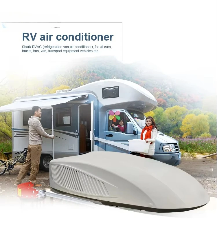 مكيف هواء رائع Gree R32 RV Caravan 220 فولت 12000Btu عاكس تلقائي رفيع يعمل بالتيار المتردد على السطح مع مؤقت للتخييم RV #2