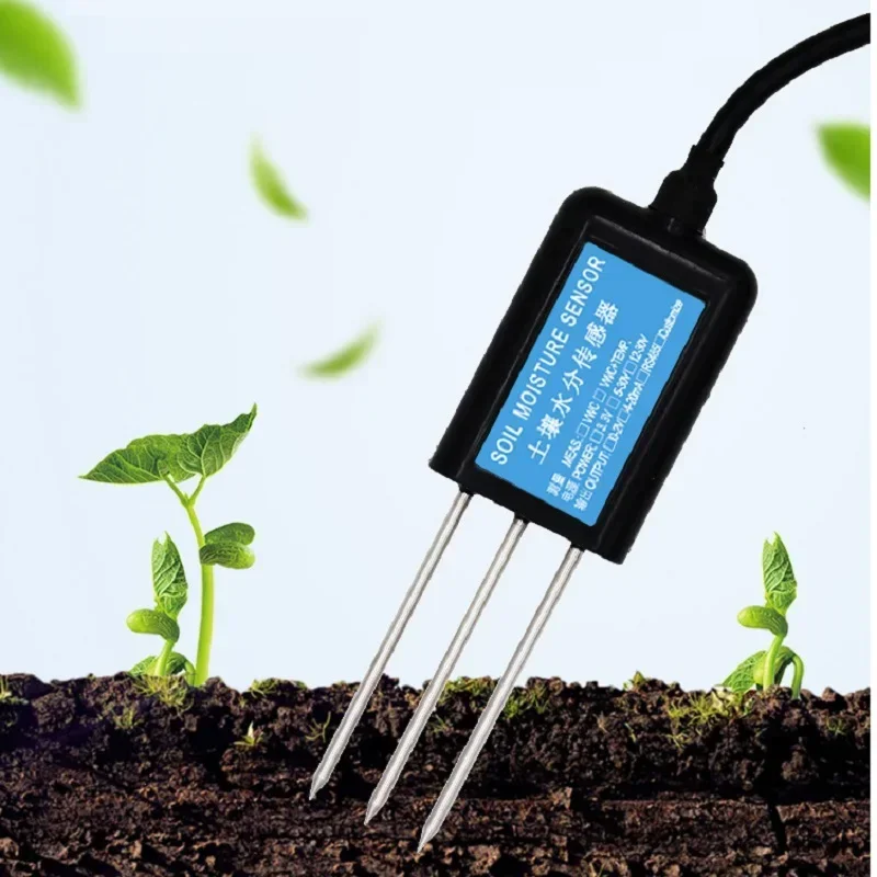 IN STOCK NEW High Precision Soil Moisture Content Sensor RS485 0-5V 0-10V 4-20mA Output Earth Humidity Sensor