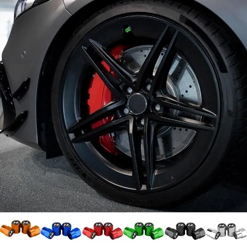 

4pcs Aluminum Alloy Car Wheel Tire Valve Caps Tyre Rim Stem Covers Car Dustproof Tire Cap For Cars Motorcycles Trucks Bikes