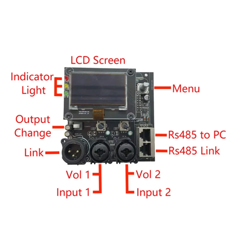 A33T-Sound Column Line Array Audio DSP Prosesor Digital CQ380 Untuk Panggung Profesional Untuk Power Amplifier
