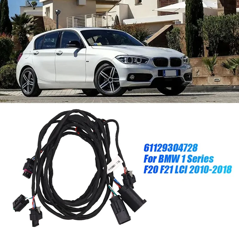 Car Front Bumper Harness Wire Kits 61129304728 For BMW 1 Series F20 F21 LCI 2010-2018 Parking Sensor Eyelet Wiring