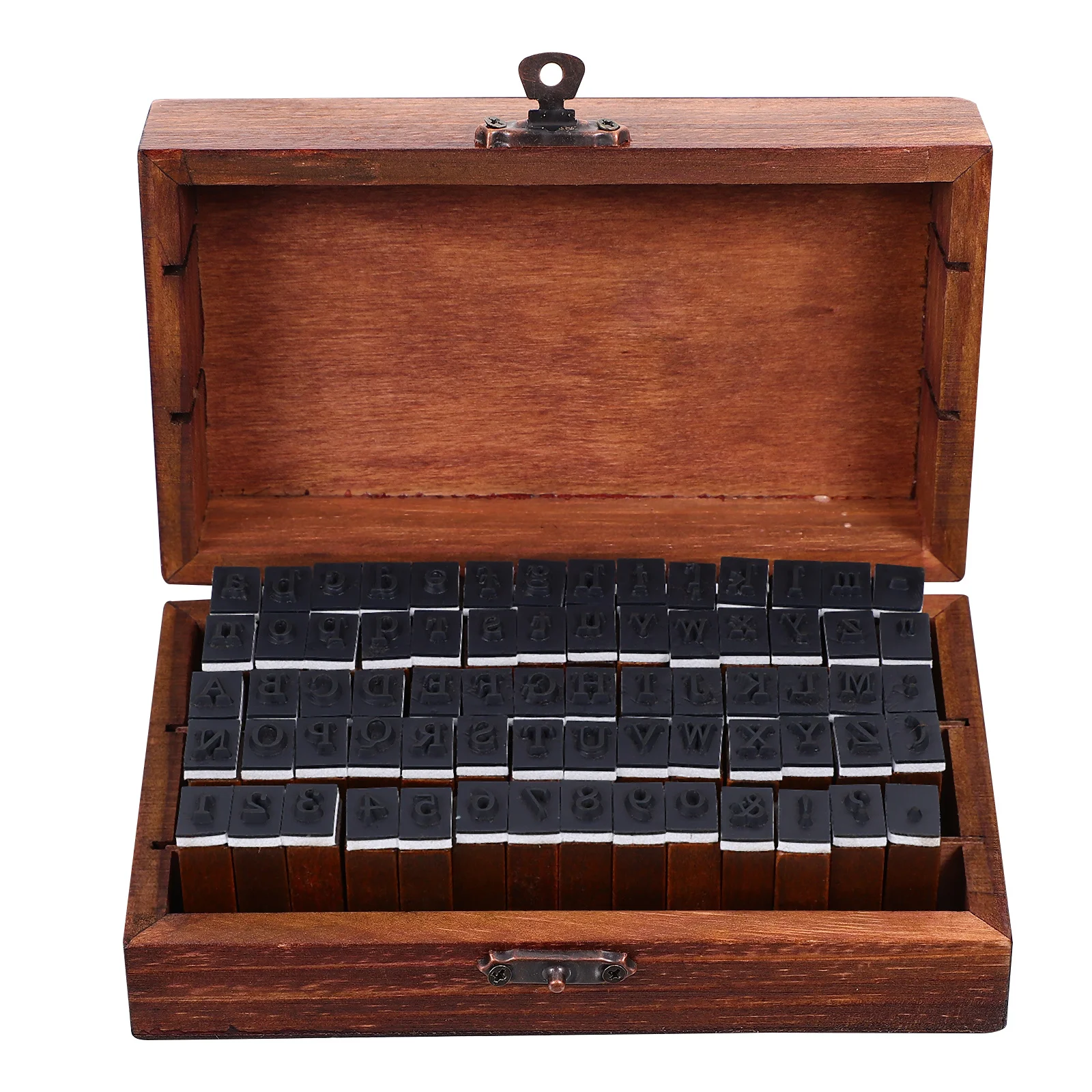 

1 Box Alphabet Stamps Wooden DIY Stamps Set for Scrapbook Greeting Cards Envelopes Diary Craft Decor English Letters Numbers