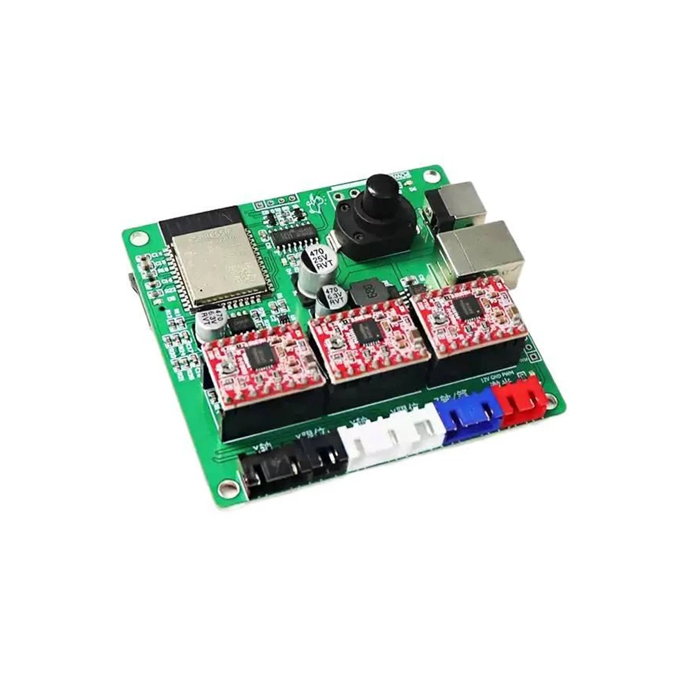 Scheda di controllo della piccola macchina per incisione laser ESP32 a 3 assi Scheda di circuito della macchina per scrittura dual-core a 32 bit Scheda di controllo principale Grbl