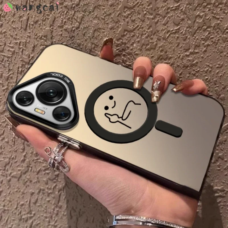 For Honor 90 Lite X9B X9A X9 X8 Magic 6 RSR 5 6 Pro 4 5 Lite Mate 60 50 40 30 Pro Phone Case Draw Character Gesture Funny Casing